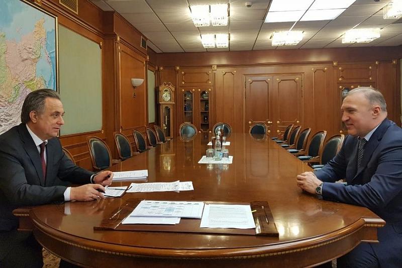 Виталий Мутко и Мурат Кумпилов обсудили реализацию значимых для Адыгеи проектов
