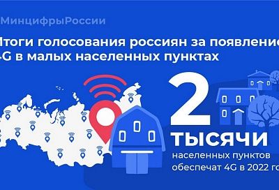 Краснодарский край вошел в число лидеров голосования по подключению малочисленных поселений к высокоскоростному интернету