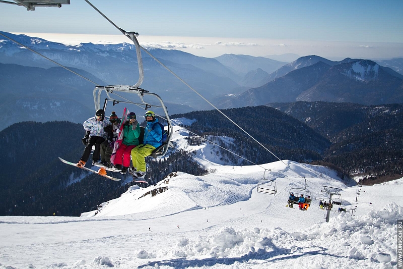 На горнолыжных курортах Сочи зимой заработает единый ски-пасс 