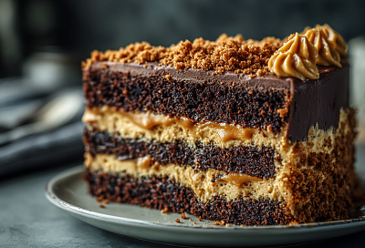 Шоколадный торт «Карамелька»: быстрый десерт с кремом из варёной сгущёнки