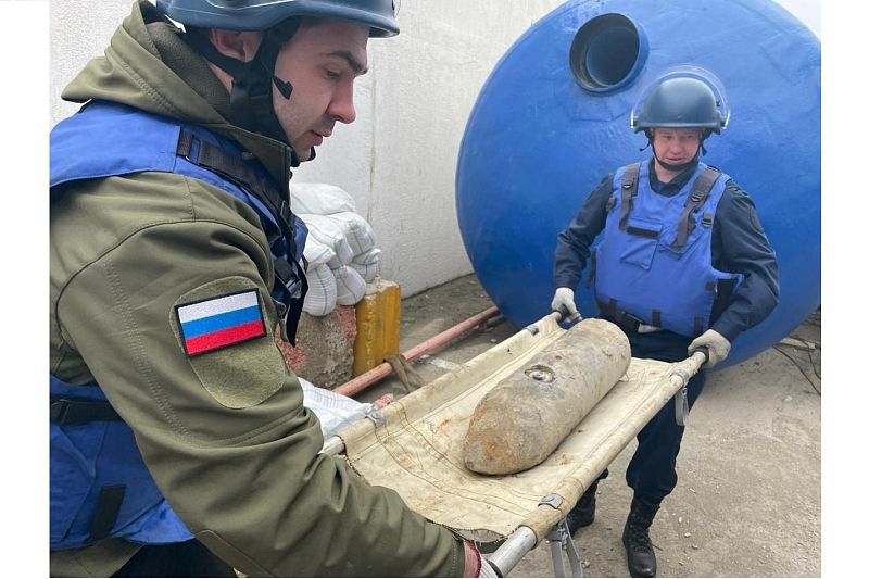 В Новороссийске уничтожили 50-килограммовую авиабомбу времен Великой Отечественной