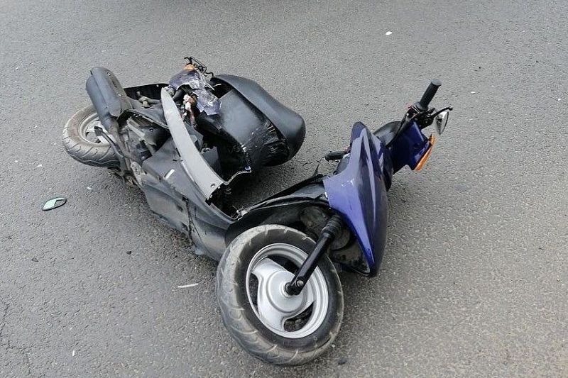 В Краснодарском крае в ДТП пострадал подросток на мотоцикле