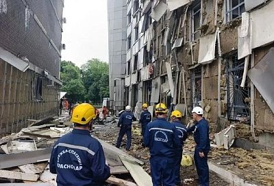 Ущерб после ночной атаки БПЛА установят в Краснодаре