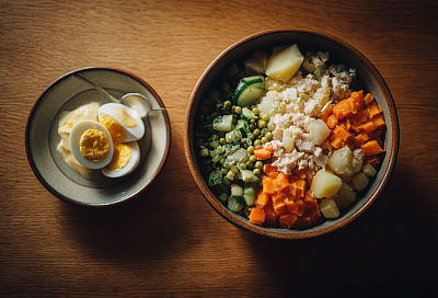 Почему оливье с майонезом лучше заправлять порционно