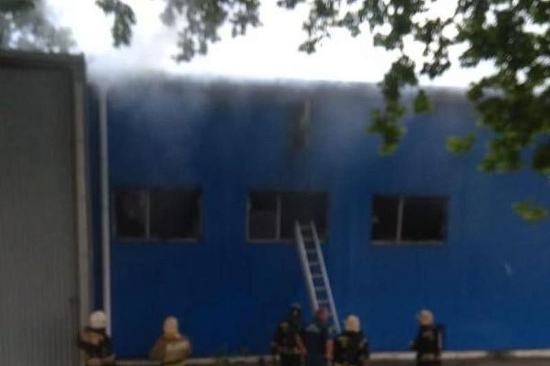 На территории Морского университета в Новороссийске произошел крупный пожар (видео)
