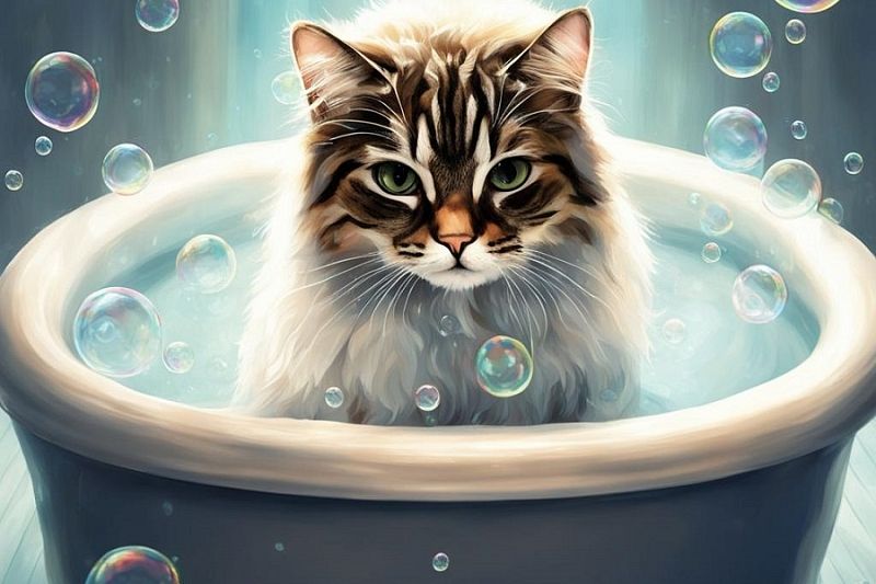 Ванна для Барсика: ветеринар рассказала, надо ли купать кошек