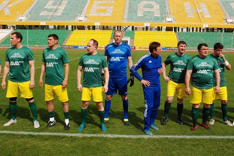 Команда «Легенды Кубани» уступила в товарищеском матче спортивному клубу «Забей» 