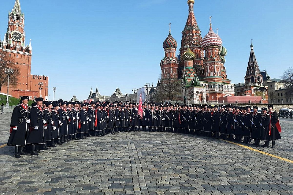 В Параде Победы в Москве приняли участие казаки Кубанского казачьего войска