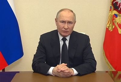 «Кровавый теракт». Путин обратился к россиянам после ЧП в «Крокус Сити Холле»