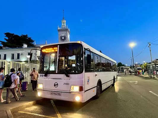 С 1 июля в Сочи запустят круглосуточный автобусный маршрут