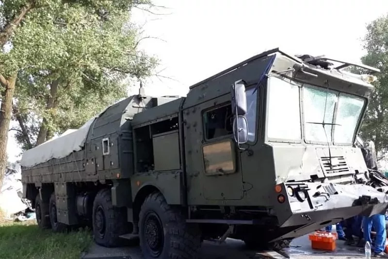 Ракетный комплекс «Искандер» попал в ДТП на Кубани