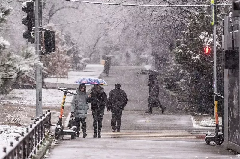 Царство стихии: сильные дожди со снегом и штормовой ветер обрушатся на Кубань