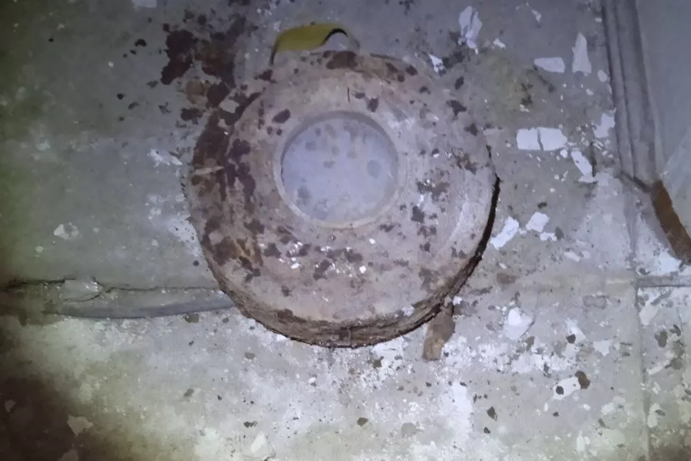 Найденным в центре Краснодара старинным снарядом оказалась учебная противотанковая мина 