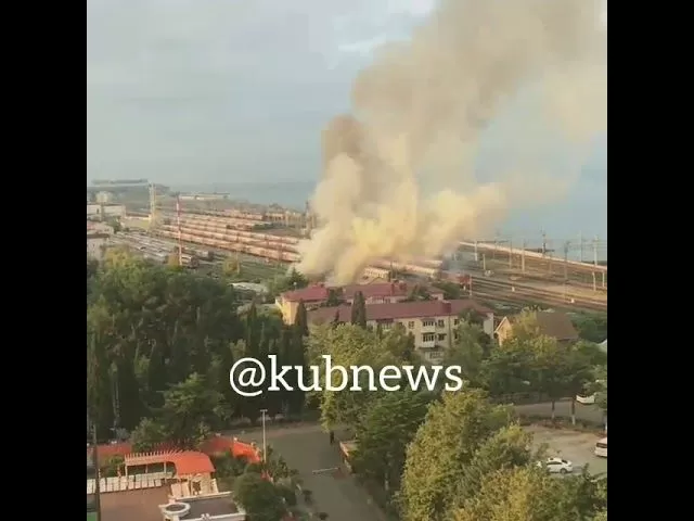 Пожар в Адлерском районе Сочи 30 июля 2018