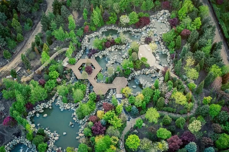 Самый большой водопад запустили в японском саду парка «Краснодар»